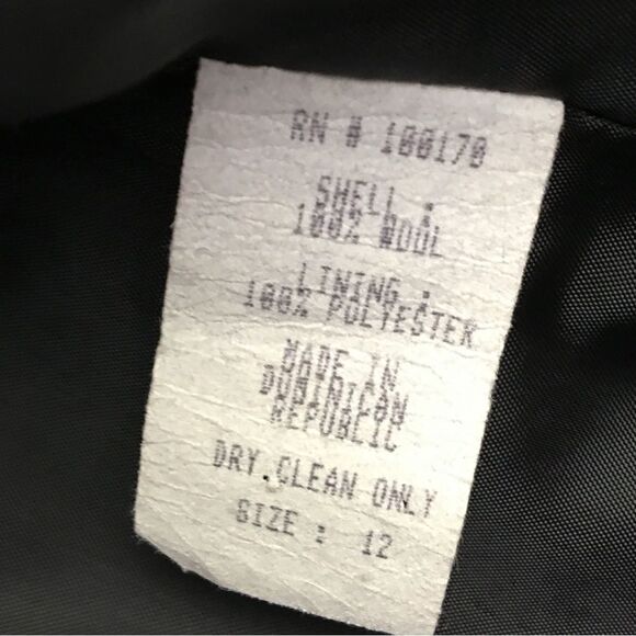 SANDRO Paris 100% Wool Classic Lightweight Shirt-collar Coat In Deep Black Sz 12 - Picture 12 of 14